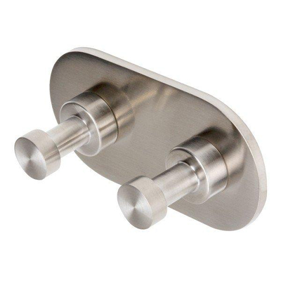 Geesa Nemox Patère double pour serviettes inox brossé