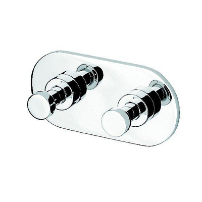 Geesa Nemox Handdoekhaak dubbel - haak dubbel34mm - chroom