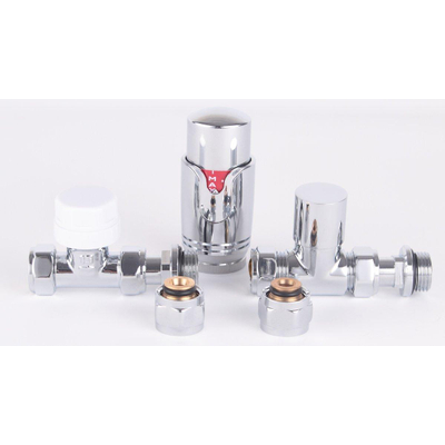 Royal Plaza ODIN set de raccordement de radiateur thermostatique droit CHROME