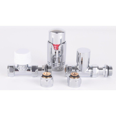 Royal Plaza ODIN set de raccordement de radiateur thermostatique droit CHROME