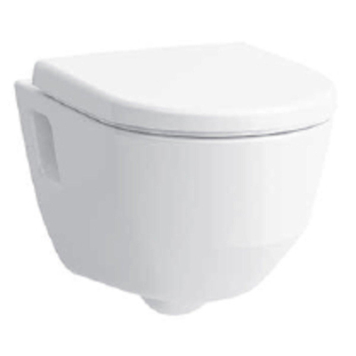 Laufen Pro hangtoilet – Rimless – zichtbare bevestiging – diepte 53 cm – glans wit