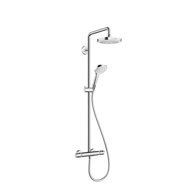 Hansgrohe Croma Select E Regendoucheset - hoofddouche 18cm - Ecostat - thermostatisch - chroom