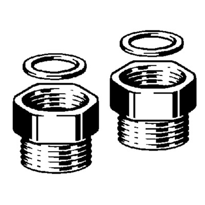 ViegaProfipressadapterset t.b.v radiatoren3/4x3/4buitendraadbrons