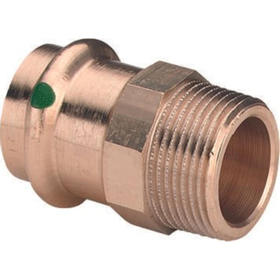 Viega raccord de transition sanpress sc filetage mâle 15x1/2 bronze