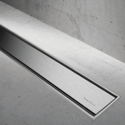 Easy Drain Compact grille de caniveau de douche TAF abaissée 70 cm zero pour épaisseur de carrelage 3 13 mm inox