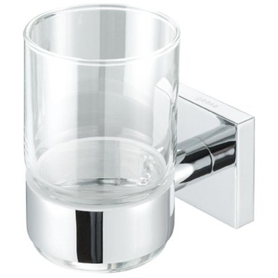 Geesa Nelio Porte-gobelet avec verre Chrome