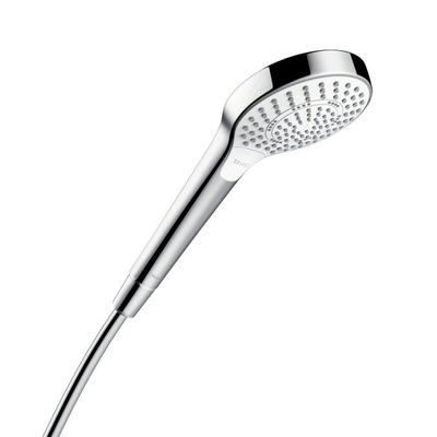 Hansgrohe Croma Select S douchette à main Multi EcoSmart 1/2 xØ11cm avec soft rain intense rain et jet massage blanc/chrome