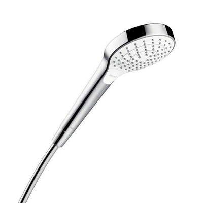 Hansgrohe Croma Select S douchette - 11cm - rond - vario - ecosmart - blanc/chromé (blanc)