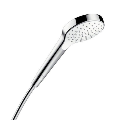 Hansgrohe Croma Select S handdouche 1jet 1/2 xØ11cm met rain regenstraal wit/chroom