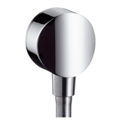 Hansgrohe Fixfit Muuraansluitbocht S - kunststof met terugslagklep - hoogglans chroom