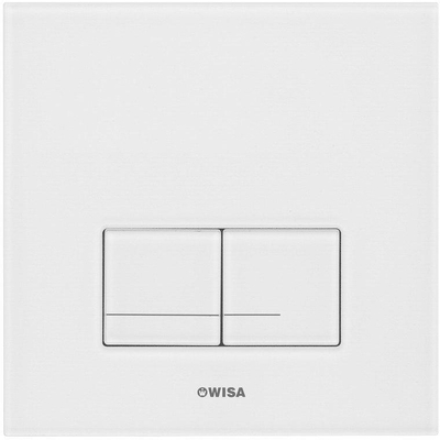 Wisa XS Panneau de commande - carré - 16x16x1 - double chasse - verre - blanc