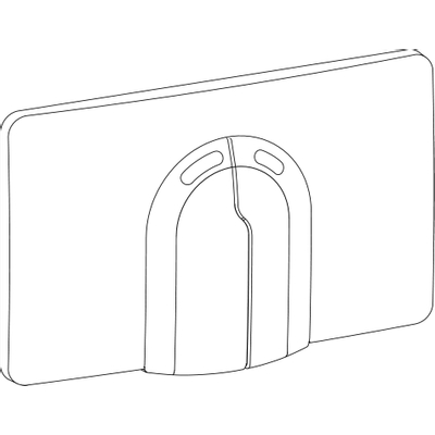 Wisa 2100 Plaque de commande double chasse blanc