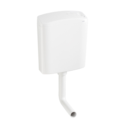 Wisa 336 laaghangend reservoir - 33.8x13.4x33.8cm - dubbele spoeling - 3/6 liter - wit