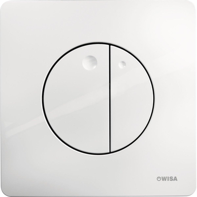 Wisa Gaia panneau de commande dualflush DF blanc DEUXIÈME CHOIX