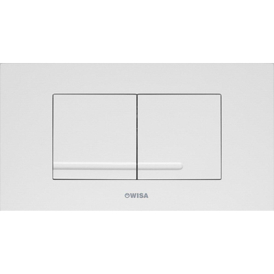 Wisa XT Kantos plaque de commande en plastique dualflush DF blanc