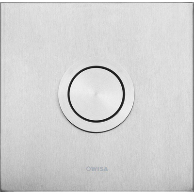 Wisa Luga plaque de commande acier pneumatique 16x16cm pour élément WC XS RVS