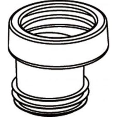 Wisa Raccord d'évacuation WC n°8 excentrique décalage 20mm blanc