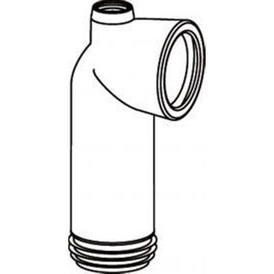 Wisa Coude d'évacuation WC universel 180 mm. 303M Blanc