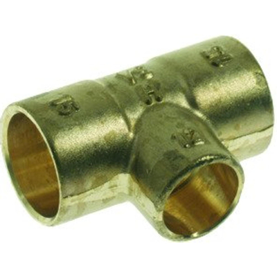 Vsh Raccord à souder réducteur té 22x15x15 mm cap. laiton