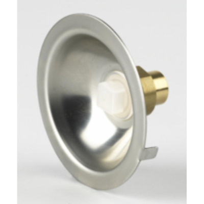 RVS gevelkom 1/2x15 mm zonder sleutel