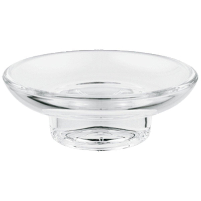 GROHE Essentials porte-savon - 11x3.9cm - rond - transparent
