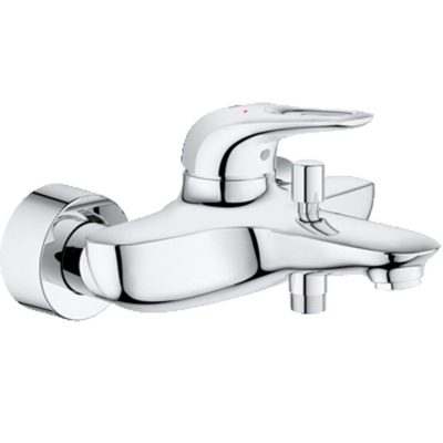 Grohe Eurostyle New Badkraan - met omstel - met koppelingen - chroom
