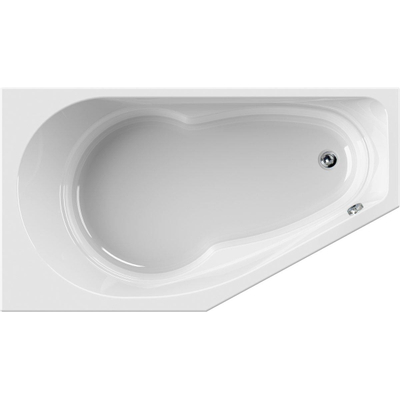Wisa Tirano Baignoire décalée 160x90cm Gauche Blanc