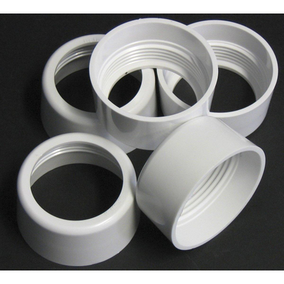 Wisa moer - voor valpijp laaghangend reservoir - set van 5 - wit