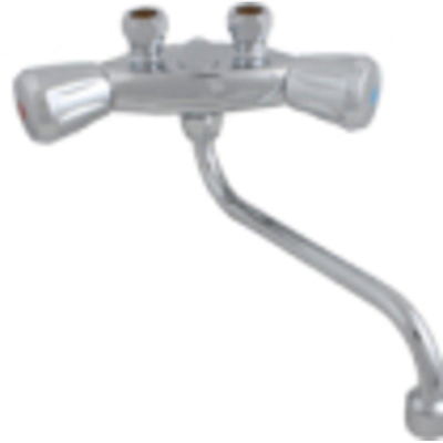 Ithodaalderop WD mitigeur montage murale bec inférieur chromé