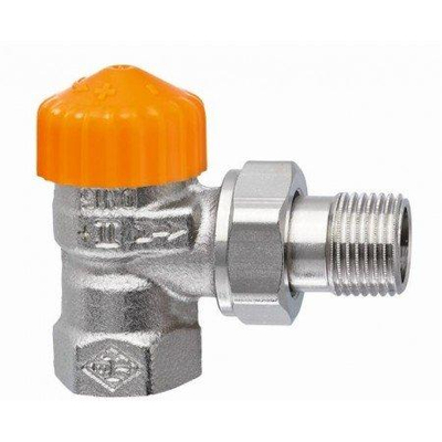 Heimeier Eclipse robinet de radiateur thermostatique avec régulation de débit coudé 1/2