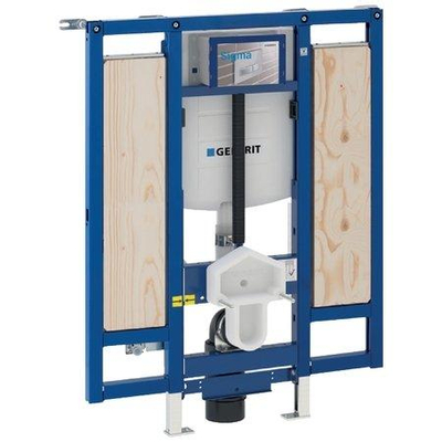 Geberit Duofix élément pour WC suspendu 112cm avec réservoir encastré Sigma 12cm sans seuil WC réglable en hauteur pour poignées et accoudoirs UP320