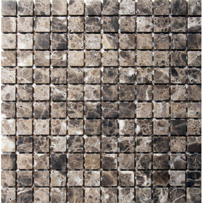 Royal Plaza Natuursteen mozaïektegel - 30.5x30.5cm - 8mm - vierkant - natuursteen look - mat emperador (grijs)