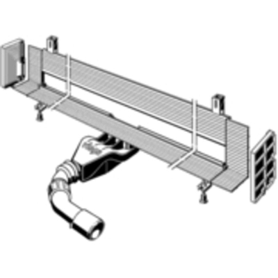 Viega Advantix Vario paroi caniveau de douche matière synthétique élément de base réglable 70mm (mode de rénovation) 300 1200mm chambre de compensation 25mm profondeur encastrable 70 100mm