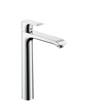 Hansgrohe Metris Wastafelkraan highriser - 26 cm. - zonder waste - hoogglans chroom