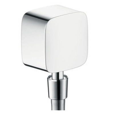 Hansgrohe PuraVida FixFit muuraansluitbocht - met terugslagklep en kogelgewricht - hoogglans chroom