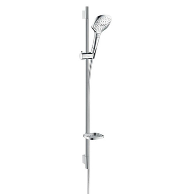 Hansgrohe Raindance Select E Doucheset - 120 - 3jet - ecosmart - met Unica - glijstang 90 cm en zeepschaal - hoogglans chroom