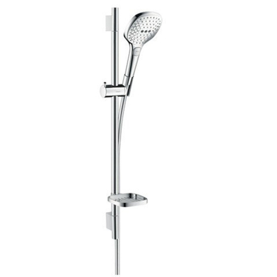 Hansgrohe Raindance Select E Doucheset - 120 - 3jet - met Unica - glijstang 65 cm en zeepschaal - hoogglans chroom