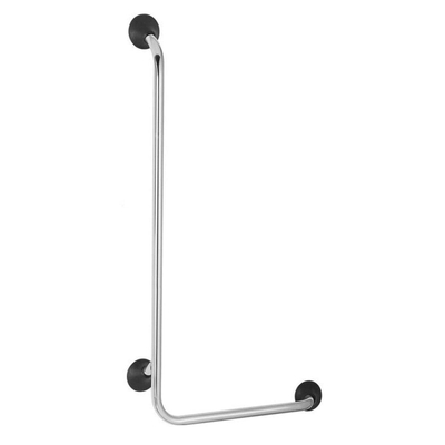 Handicare barre d'appui murale 90 degrés 113x56 en L droite inox anthracite RAL 7028