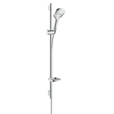 Hansgrohe Raindance Select E Doucheset - 120 - 3jet - met Unica - glijstang 90 cm en zeepschaal - hoogglans chroom