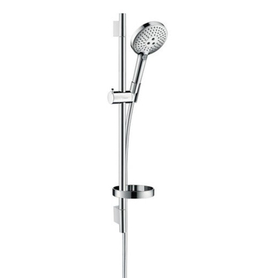 Hansgrohe Raindance Select S Doucheset - 120 - 3jet - ecosmart - met Unica S - glijstang 65 cm en zeepschaal - hoogglans chroom