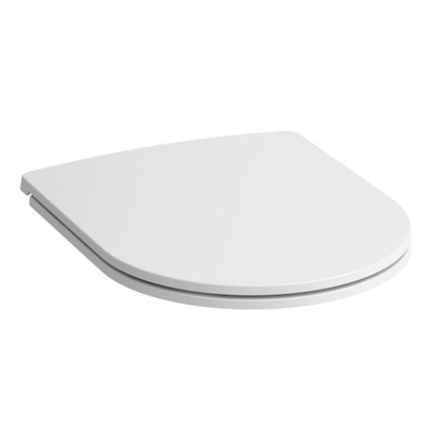 Laufen abattant de WC slim 37.4x44.3x5.3cm avec couvercle avec mécanisme d’amortissement système amovible duroplast blanc