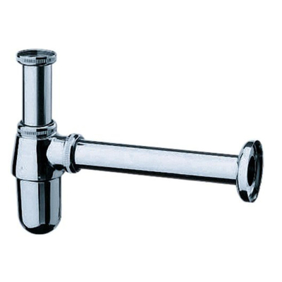 Hansgrohe Bekersifon 5/4 met muurbuis - met rozet - hoogglans chroom