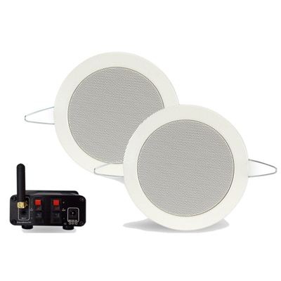 Aquasound Bluetooth Audio système audio bluetooth - (50 watt / bt4.0 / auto-aux) - ensemble de haut-parleurs twist (blanc) - 230v/12v