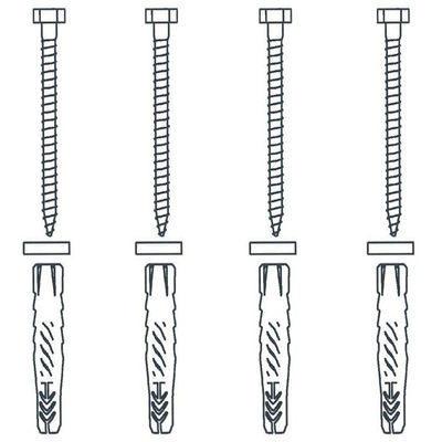 Handicare Linido kit de fixation pour barre d"appui murale