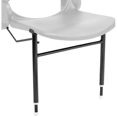 Handicare ensemble de doubles pieds de support pour siège de douche anthracite RAL 7028