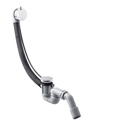 Hansgrohe Flexaplus S vidage baignoire avec trop plein et bonde avec tuyau flexible pour bain standard chrome