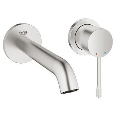 GROHE Essence New Robinet de lavabo encastré - bec 18,3 cm - taille M - SuperSteel