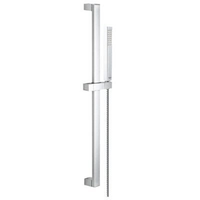 GROHE Euphoria Cube Ensemble barre de douche - 60cm - douchette à main barre - 1 type de jet - flexible de douche en métal - chromé
