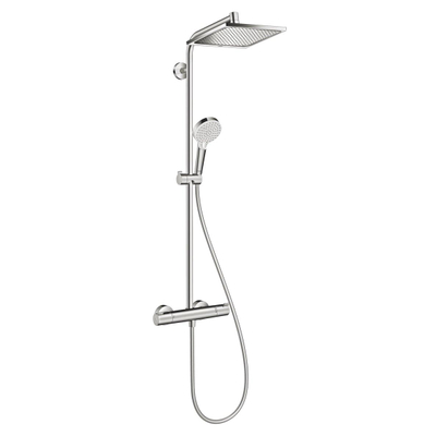 Hansgrohe Crometta e Showerpipe - 240 - 1jet - ecosmart - met thermostaat - hoogglans chroom