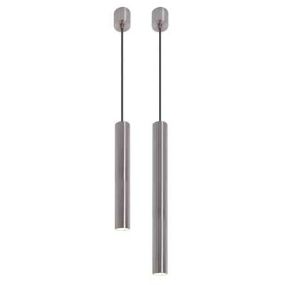 Looox Light collection hanglamp - 25&40cm - set van 2 - led - RVS geborsteld